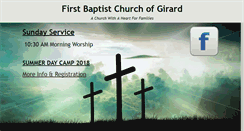 Desktop Screenshot of firstbaptistgirard.com